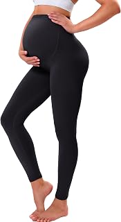VALANDY Creamlush Over Bump Maternity Leggings for Women | Buttery-Soft Comfort, Adjustable Waist, Gentle Belly Support, High Waisted Pregnancy Pants Yoga Pajama