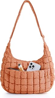 BAGSMART Quilted Crossbody Bag for Women, Lightweight Puffer Purse for Travel, Daily Use & Work