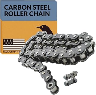 PGN #35 Roller Chain - 4 Feet + Free Connecting Link - Carbon Steel Chains for Bycicles, Mini Bikes, Motorcycles, Go-Karts, Home and Industrial Machinery - 128 Links