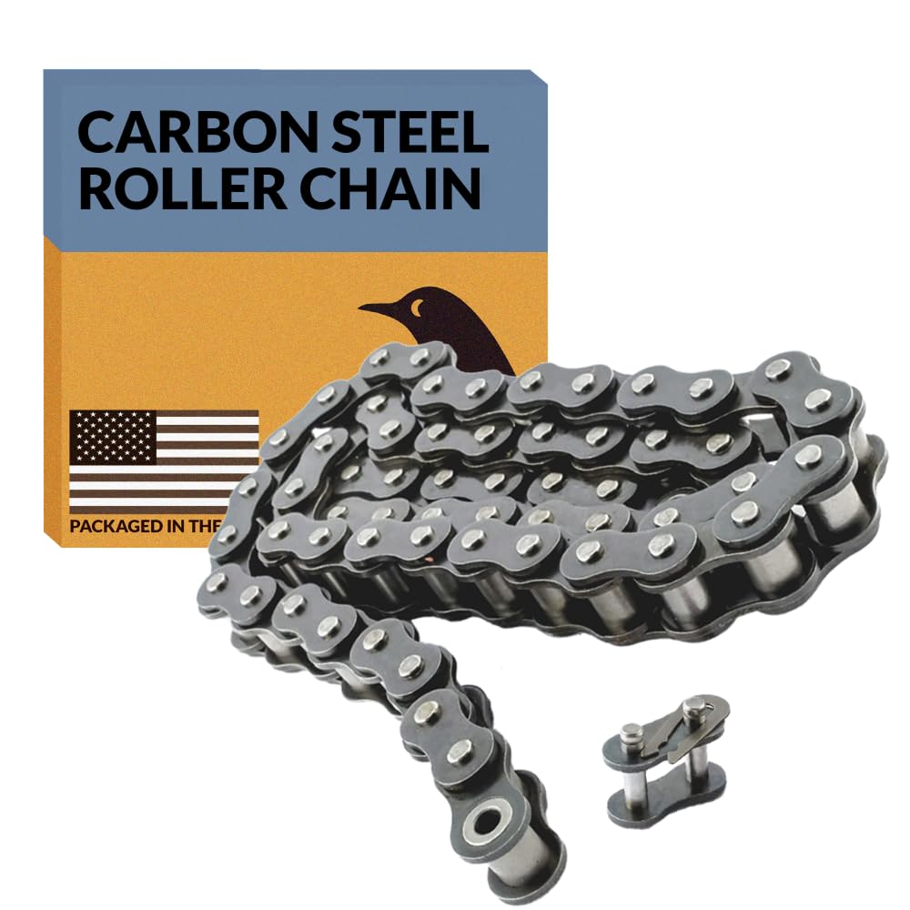 PGN #35 Roller Chain - 4 Feet + Free Connecting Link - Carbon Steel Chains for B
