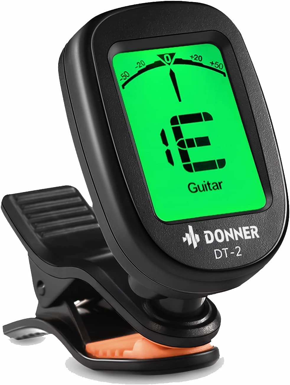 Donner DT-2 Clip On for Acoustic and Electric Guitar for 6 String Guitars, Ukule