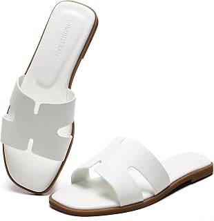 Stratuxx Kaze Women's Open Toe Flat Dress Slide Sandals