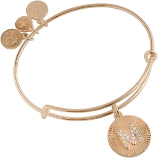 Alex and Ani Initial I Pave Starburst Texture Bangle