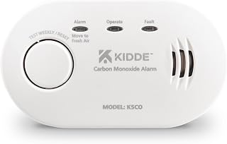 Kidde 5CO Carbon Monoxide Alarm and Detector with AA Batteries - 10 Year Sensor Life CO Alarm for Home