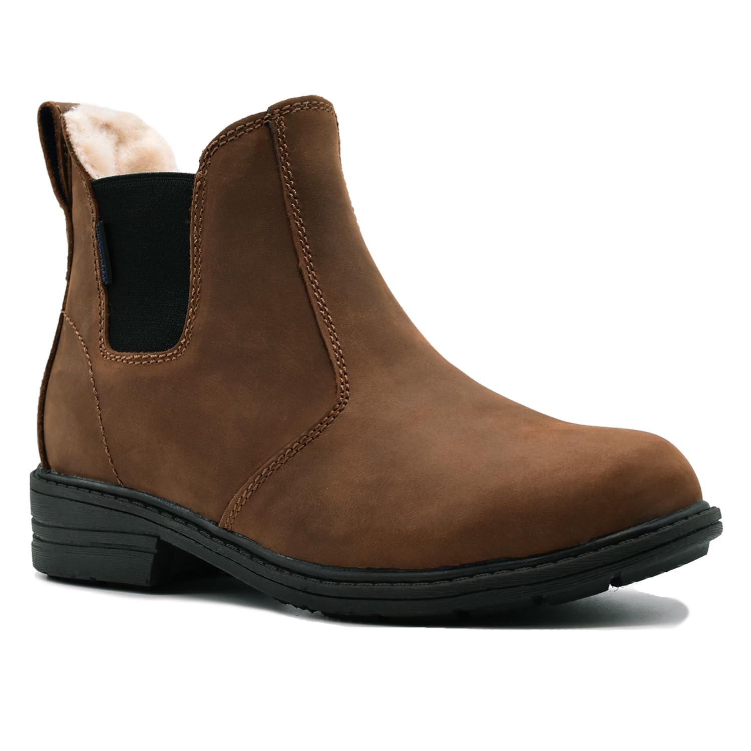 Comfy Moda Women's Waterproof Leather Lined Chelsea Ankle Boots