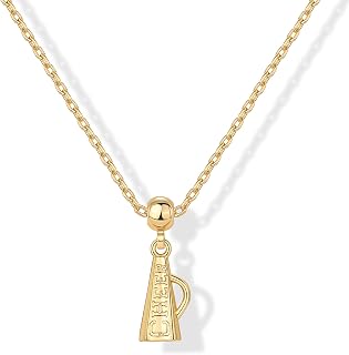 PAVOI 14K Gold Plated Dainty Motif Necklace with Removable Charms for Women