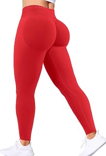 Ieumaz Scrunch Butt Lifting Leggings for Women Impact Gym Seamless Workout Leggings Mid Low Waist Tummy Control Yoga Pants