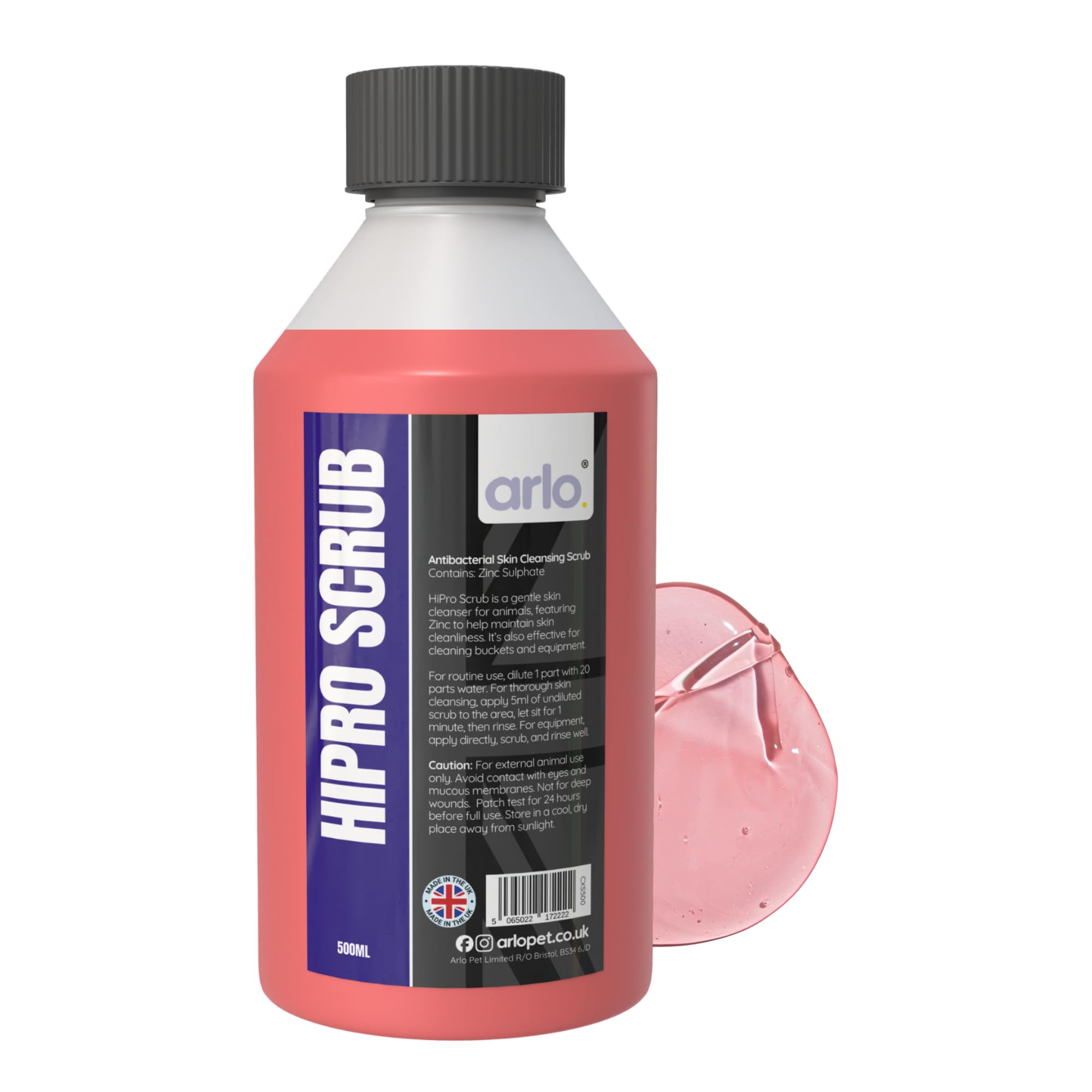 HiPRO Scrub™ - Antibacterial Skin & Wound Wash for Horses & Animals | Tea Tree O
