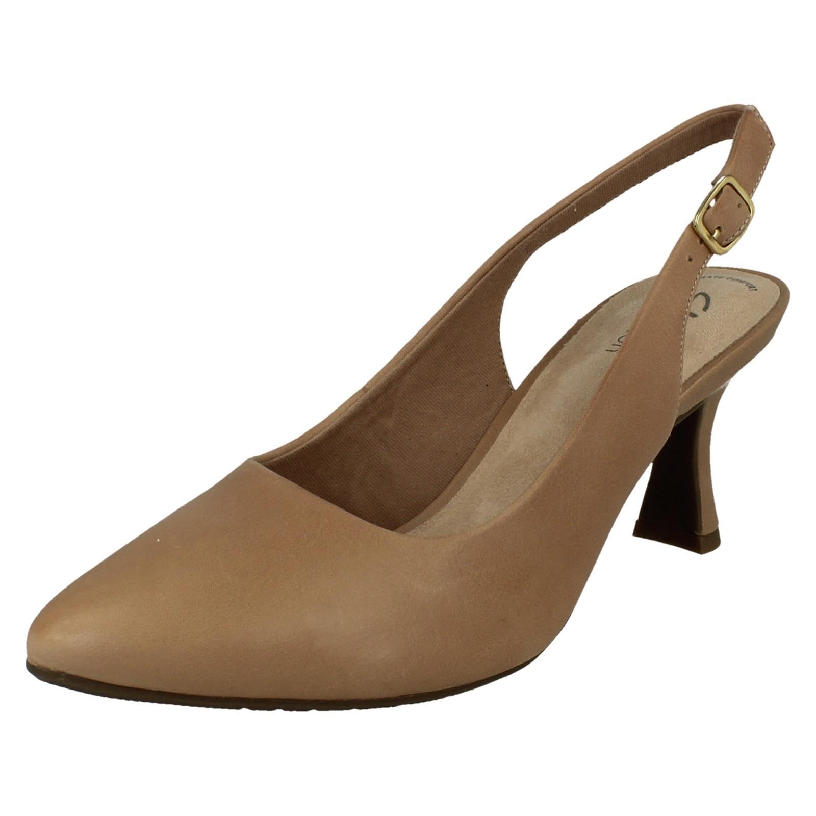[Clarks] パンプス Kataleyna Step ベージュ(Warm Beige) 8 US