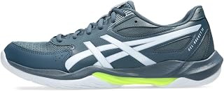 ASICS Men's Gel-Rocket 12 Volleyball Shoes, White/Black, 9 UK