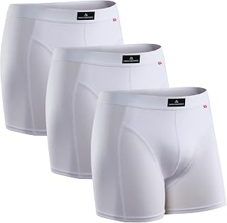 DANISH ENDURANCE Men’s Boxer Shorts, Set of 3, Cotton, Absorbent, Quick Drying, Breathable