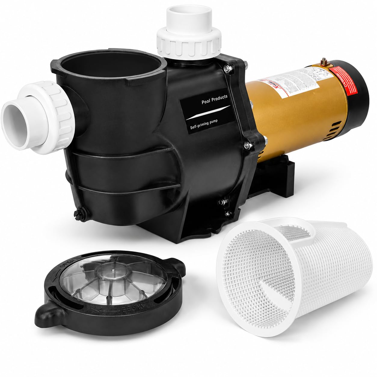 XtremepowerUS 2HP In-Ground Swimming Pool Pump Dual Speed High Flow 2" Inlet 230