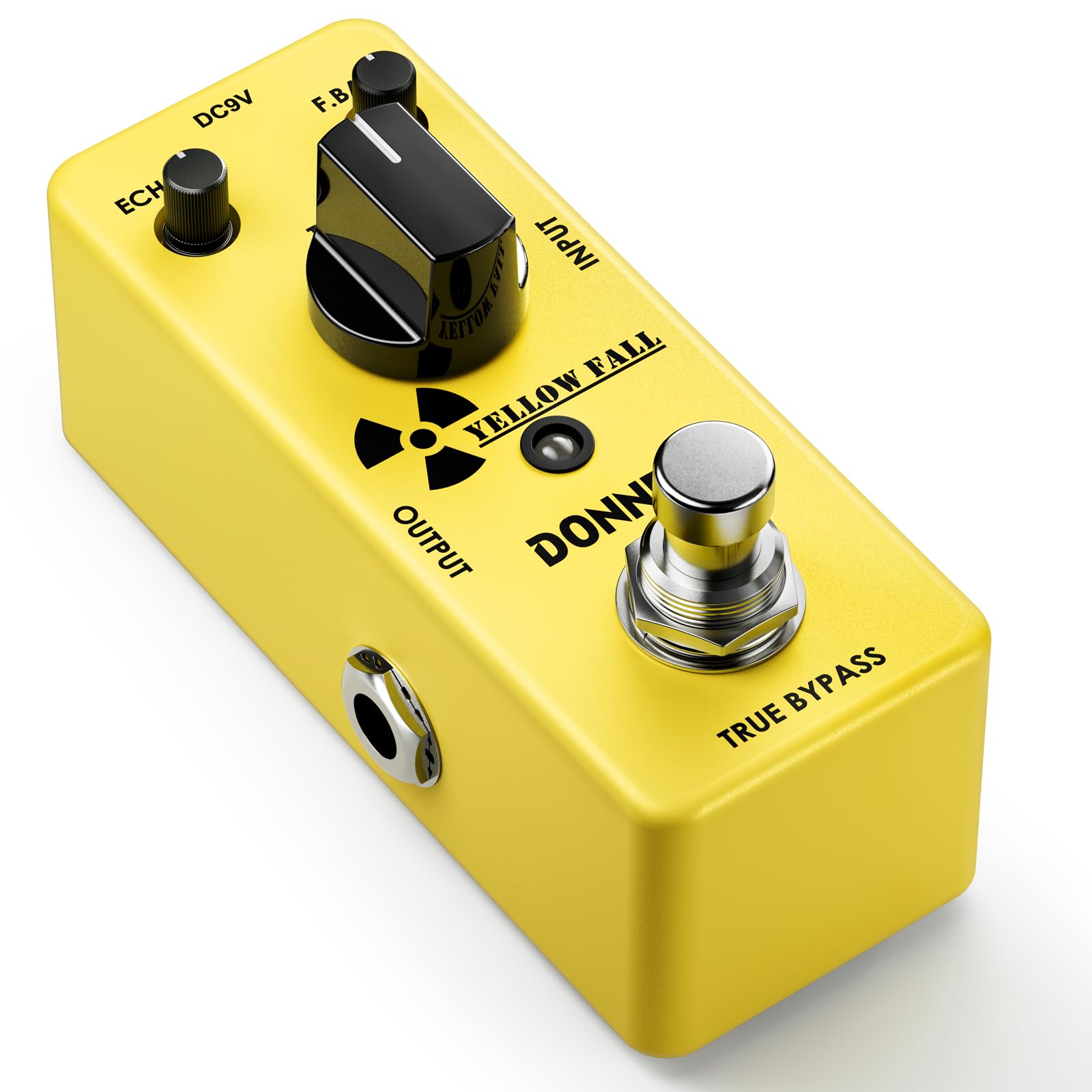 Donner Guitar Delay Pedal, Yellow Fall Analog Delay Guitar Effect Pedal Vintage 