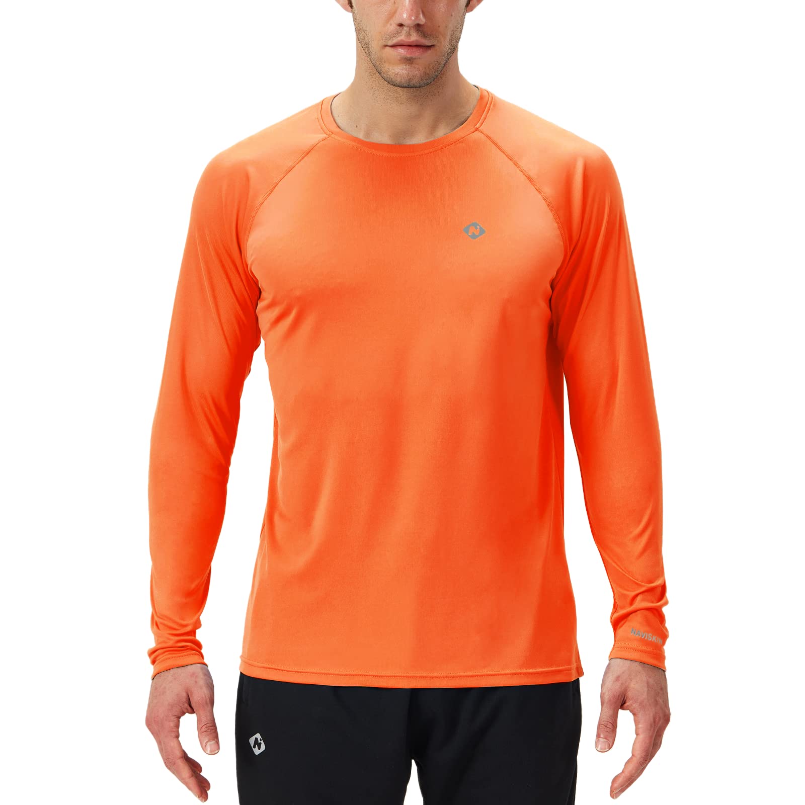 NAVISKIN Men's UPF 50+ Sun Protection Shirts Long Sleeve Quick Dry Lightweight