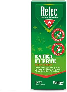 Relec Extra Strong Mosquito Repellent Spray 75 ml | 50% DEET, up to 9 hours protection, effective against tiger mosquito and ticks, tropical areas, extreme conditions