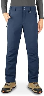 33,000ft Men's Waterproof Softshell Trousers Warm Fleece Lined Ski Pants