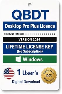Quick-Book Desktop Pro "Plus" 2024 | 1 User | LIFETIME Version | NO DVD | Amazon Message Delivery(Within 1-2hrs) - Only PC, Not for Mac | 100% Money Back Guarantee