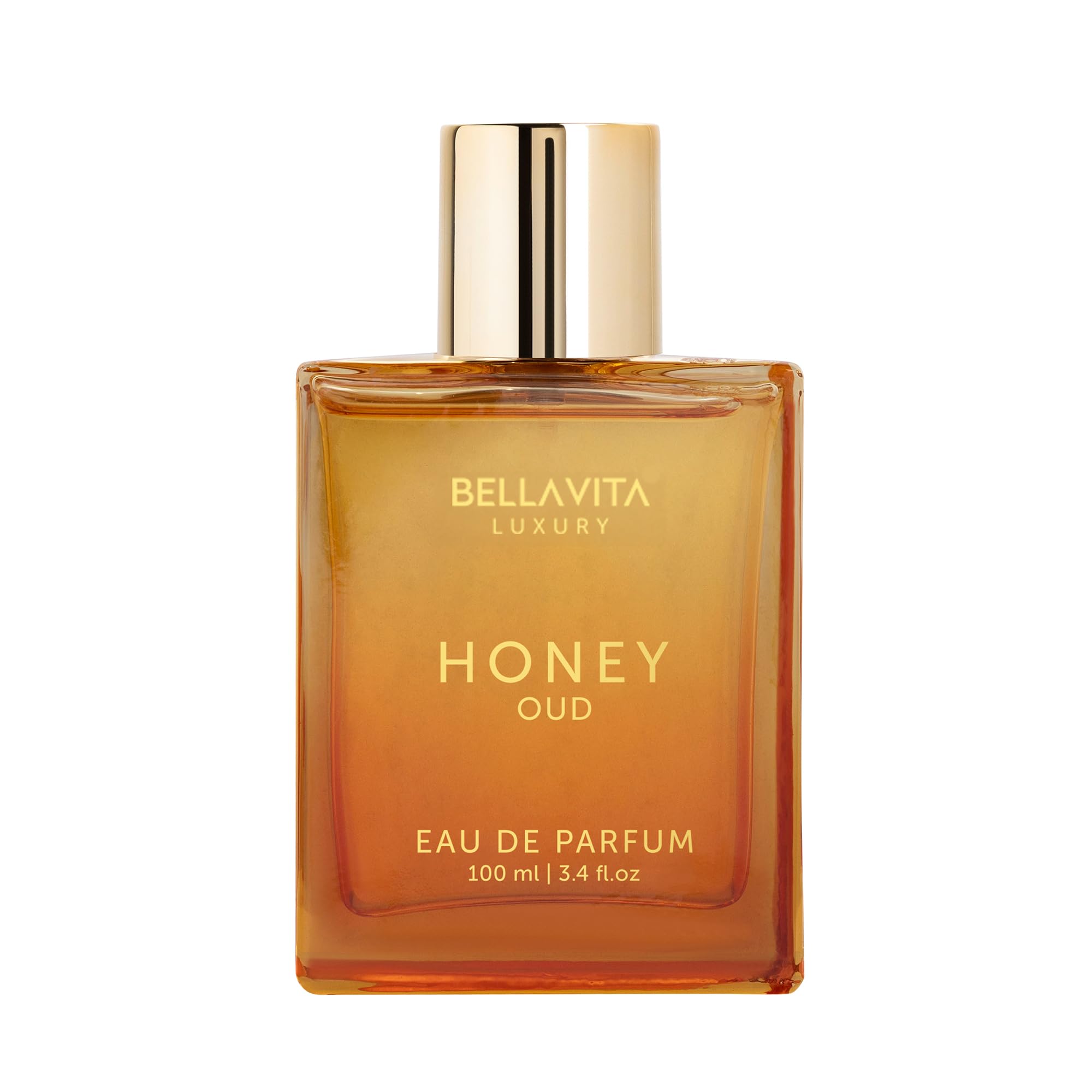 Bellavita Luxury Honey Oud Eau de Parfum Unisex, 3.4 fl oz (100 ml) | Sweet Arab