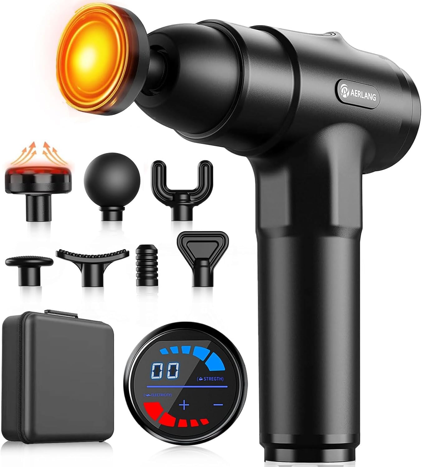 Massage Gun with Heat Massager Deep Tissue Muscle Massager Gifts for Men | Back 