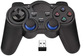 FANDRAGON USB Wireless Gaming Controller Gamepad for PC/Laptop Computer(Windows XP/7/8/10) & PS3 & Android & Steam - [Black] (black)