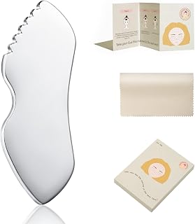 Stainless Steel Gua Sha Face Tools Metal Detail Gua Sha Stone Body Lymphatic Drainage Massager Face Guasha Face Sculpting Tool Skin Care