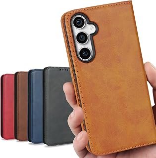 iCoverCase, Notebook Style Case, for Galaxy S23 FE, SCG24, au, Samsung Galaxy S23 FE Cover, Smartphone Case, S23 FE Case, Built-in Magnet, Card Case, Mobile Phone Cover, Card Slot, Stand, Muted Color