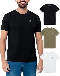 Mens T Shirts Soft Cotton Crew Neck Athletic Fit Casual Tees S-4XL