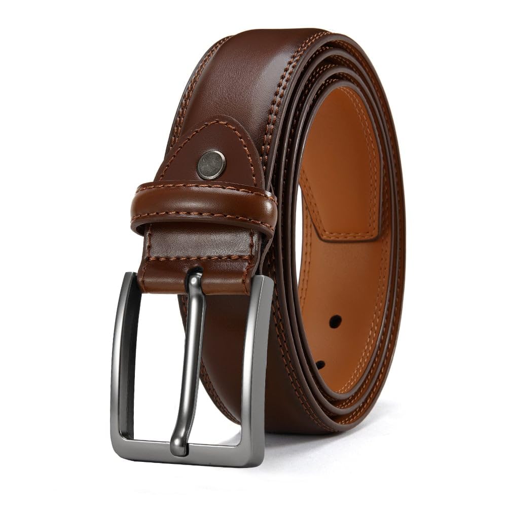 Men's Genuine Leather Dress Belts, Handmade Classic Every Day Leather Jeans Belt