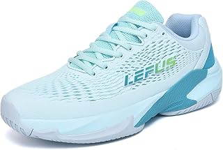 BLBK Men's Tennis Shoes, Badminton Shoes, Cushioned, Breathable Court Shoes, Squash Shoes