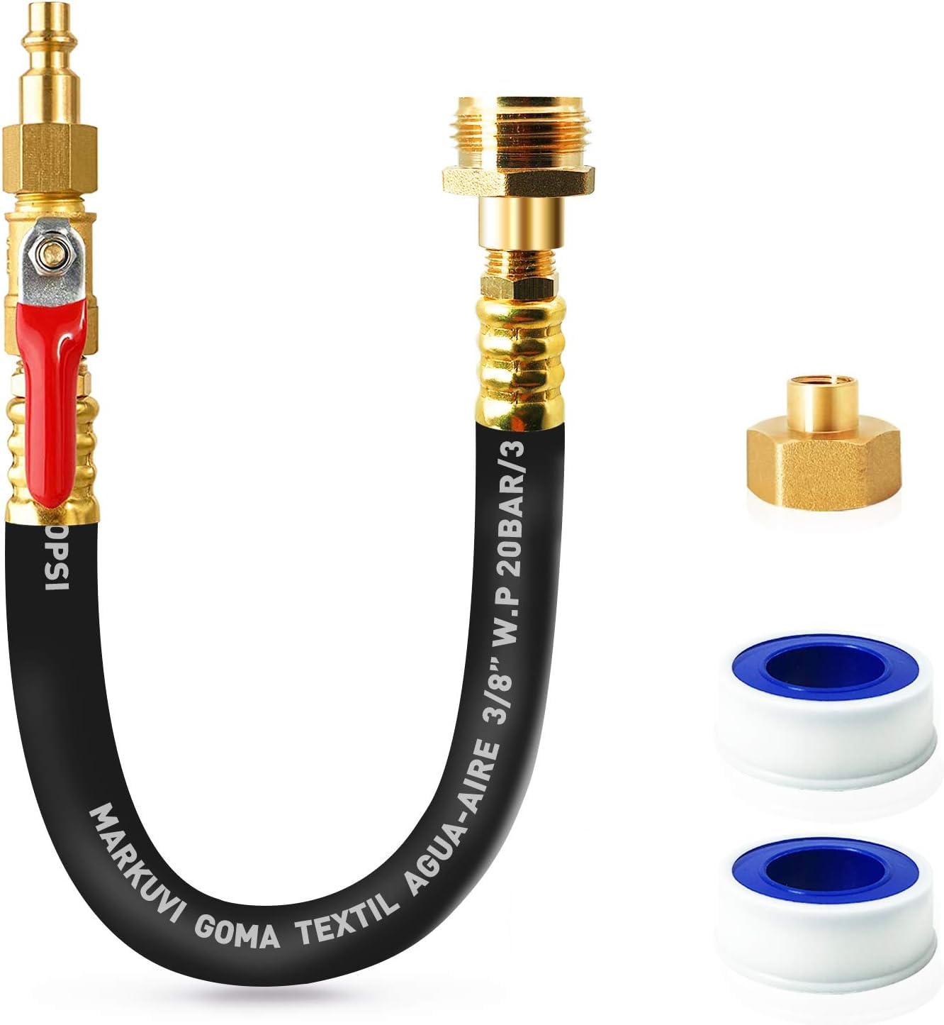 GUTE RV Winterizing Kit 16" Air Blowout Adapter Quick Connect 3/4in | RV Blowout