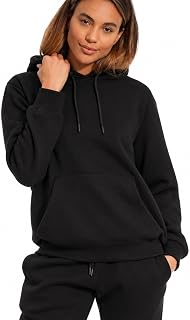 Light & Shade Women’s Fleece Pullover Hoodie Cotton Blend Kangaroo Pocket