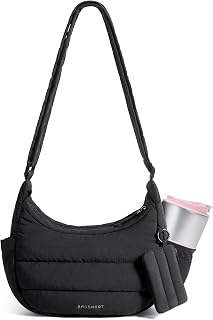 BAGSMART Crossbody Purses for Women with Adjustable Strap Small Puffer bag