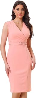 Allegra K Business Dress for Women's Pencil Sheath Work Dress