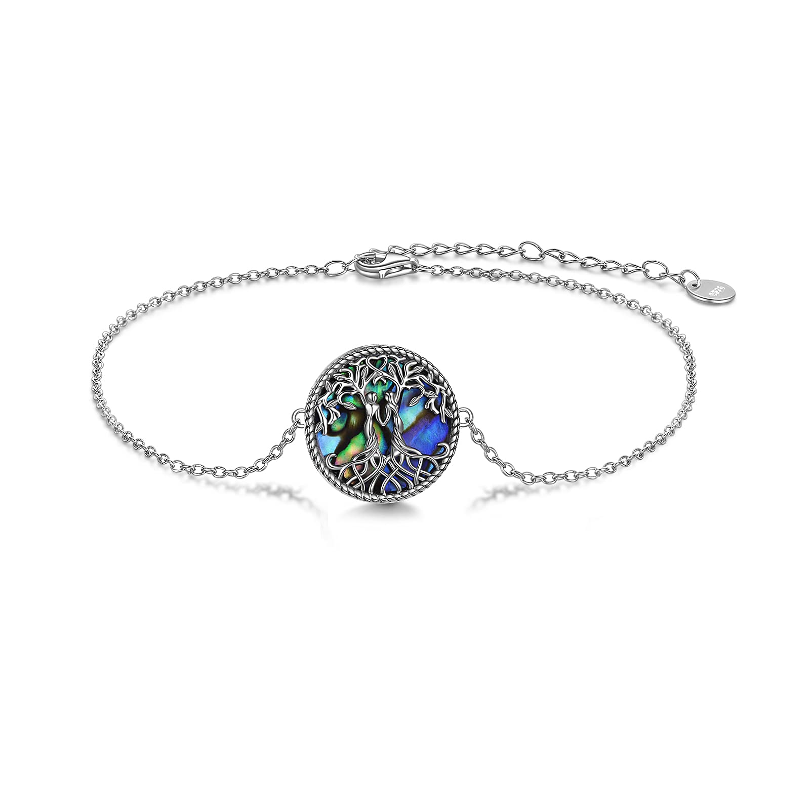 YFN Sister Gifts from Sister, Sterling Silver Tree of Life Sister Bracelet Jewel
