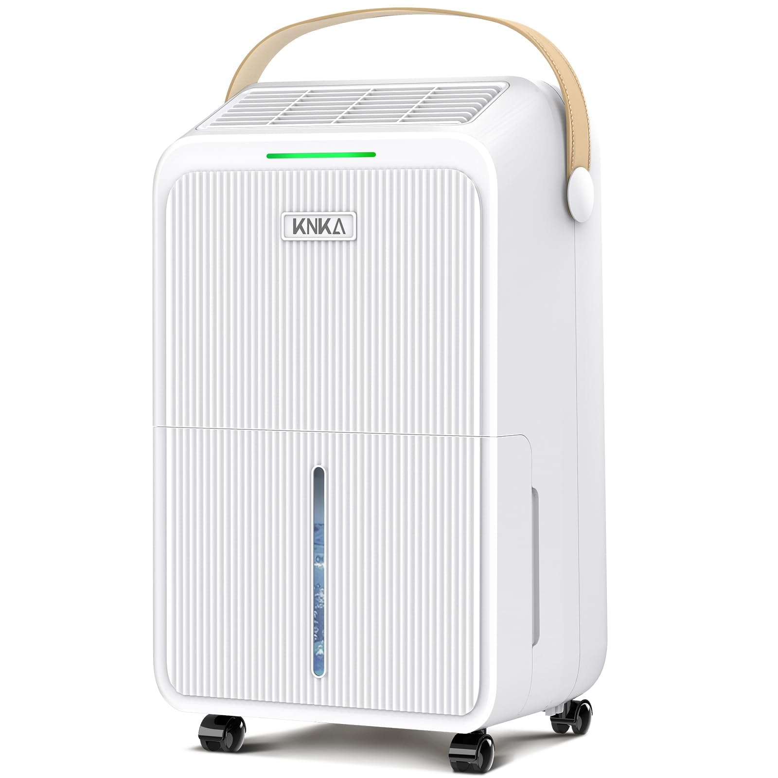 KNKA 2500 Ft² Max 34 Pints Dehumidifier for Basement with Drain Hose, White | De