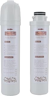 Yamataro 2 Pack Boiling Water Tap Replacement Carbon Filter Water Filter Cartridge Anti-Scale Under Sink Replacement Carbon Rod Filter for Instant Hot Water Tap