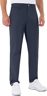 Mens Golf Pants Stretch 5 Pocket Classic Fit 30"/32"/34" Quick Dry Water-Resistant Dress Casual Work Trousers