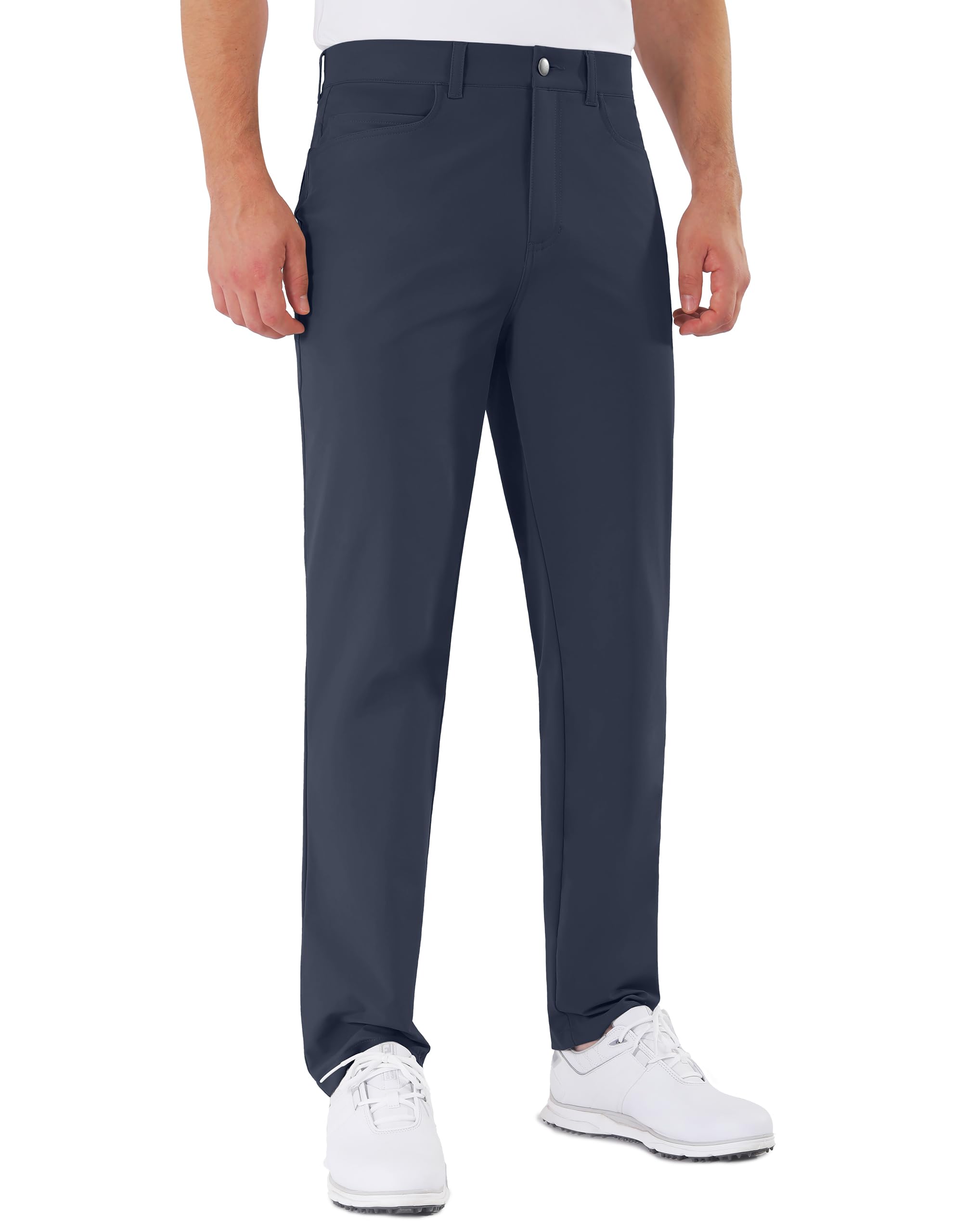Mens Golf Pants Stretch 5 Pocket Classic Fit 30"/32"/34" Quick Dry Water-Resista