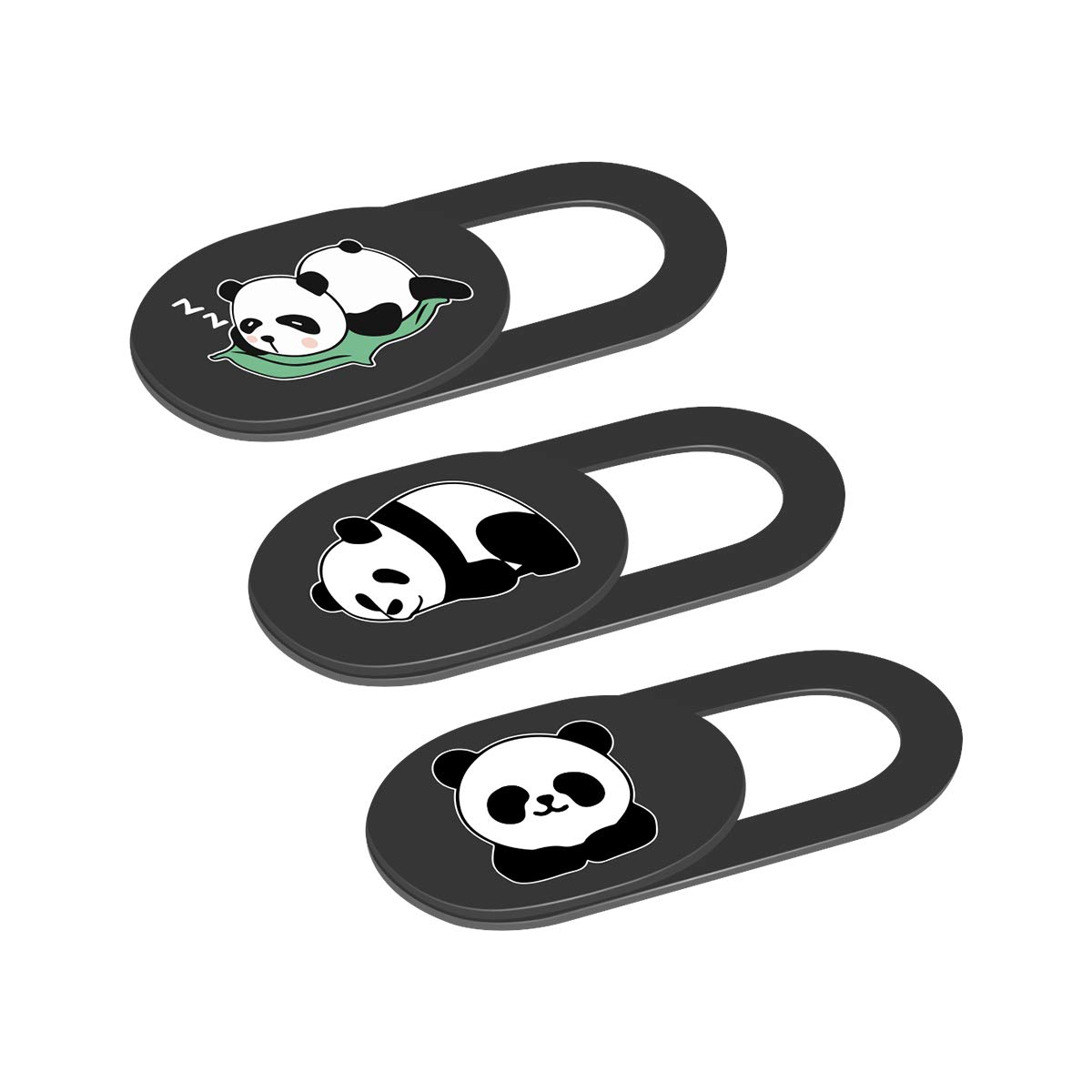 Laptop Camera Cover Slide, 0.02 Inch Ultra Thin Cute Panda Camera Cover for MacB