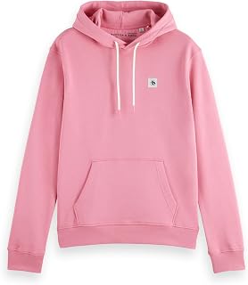 Scotch & Soda Essential Badge Logo Hooded Sweatshirt Men's Hooded Sweatshirt