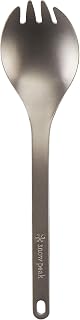 Snow Peak SCT-004 Titanium Spork, Lightweight, Compact for Camping/Backpacking, Eco-Friendly, Daily Use, Lifetime Product Guarantee, Silver