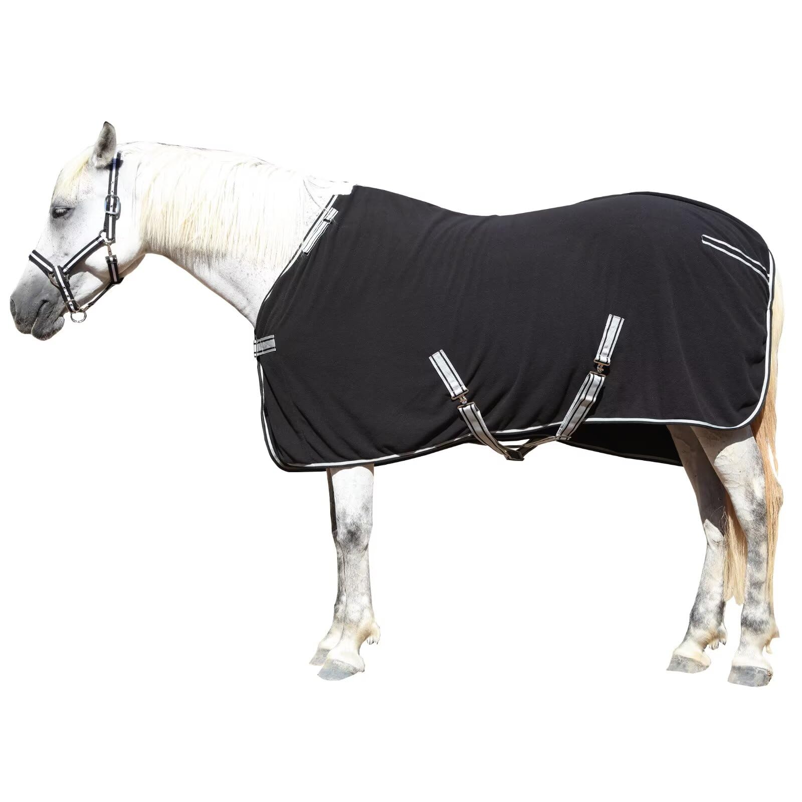 LEAFOREST Horse Fleece Blanket Exercise Cooler Liner Soft Moisture Wicking | Qui