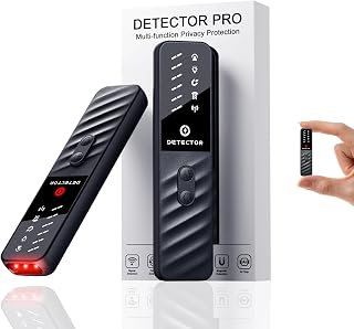 AI Hidden Camera Detectors, Anti Spy Finder, RF Signal & WiFi Scanner | GPS Magnetic Tracker & Pinhole Camera Scanner, Portable Privacy Pen 6 Sensitivity for Hotel Airbnb Office Car Travel (Black)