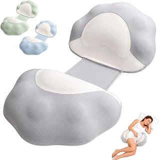 SQYZ Pregnancy Pillow for Sleeping Cooling Wedge Maternity Body Pillow | Full-Body Support for Back Hips Belly. Removable Cover, Machine Washable. Pregnancy Pain Relief. Perfect for Side Sleepers