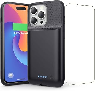 Battery Case for iPhone 14/13 Pro/13, 7500mAh Ultra-Slim Rechargeable Portable Charging Case,360° Protection Extended Battery Charger Cover Battery Pack Compatible with iPhone 13/13 Pro/14 (6.1 inch)