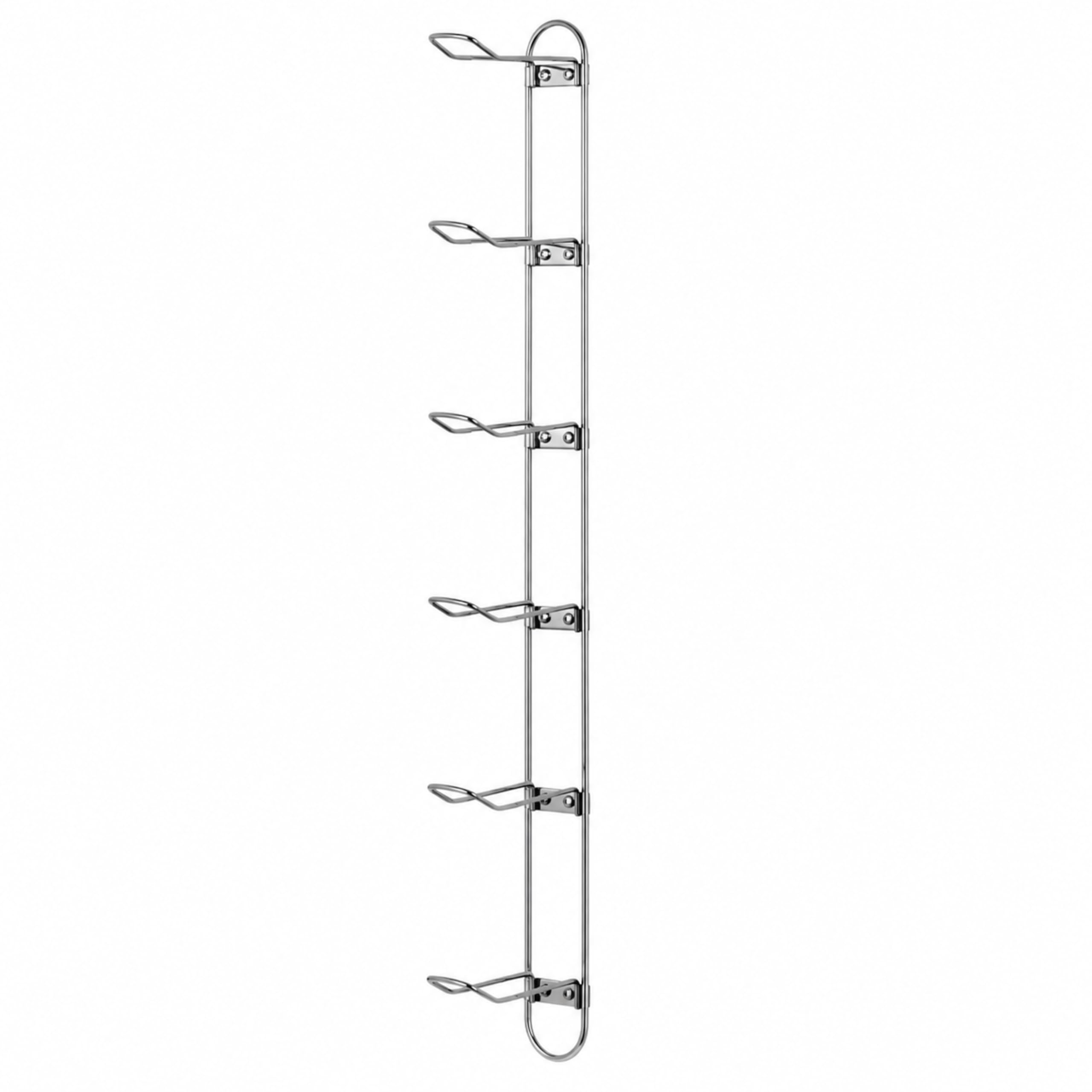 Knape & Vogt Wall Mounted Ball Rack for Garages | 7-Ball Capacity, 63-1/8 in. Ta