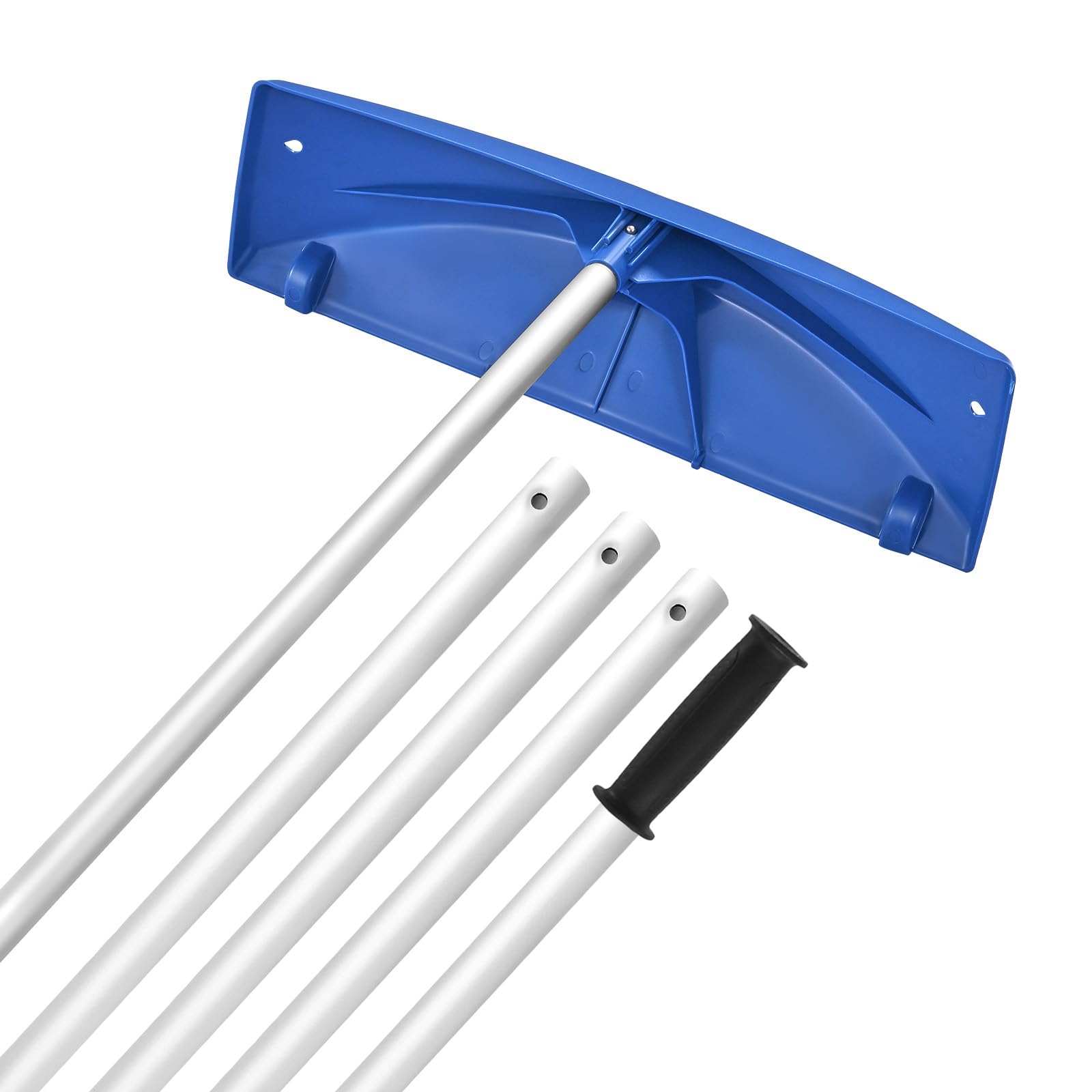 VEVOR Snow Roof Rake, 24 in PP Plastic Blade, 3.8-18.2 ft Adjustable Roof Snow S