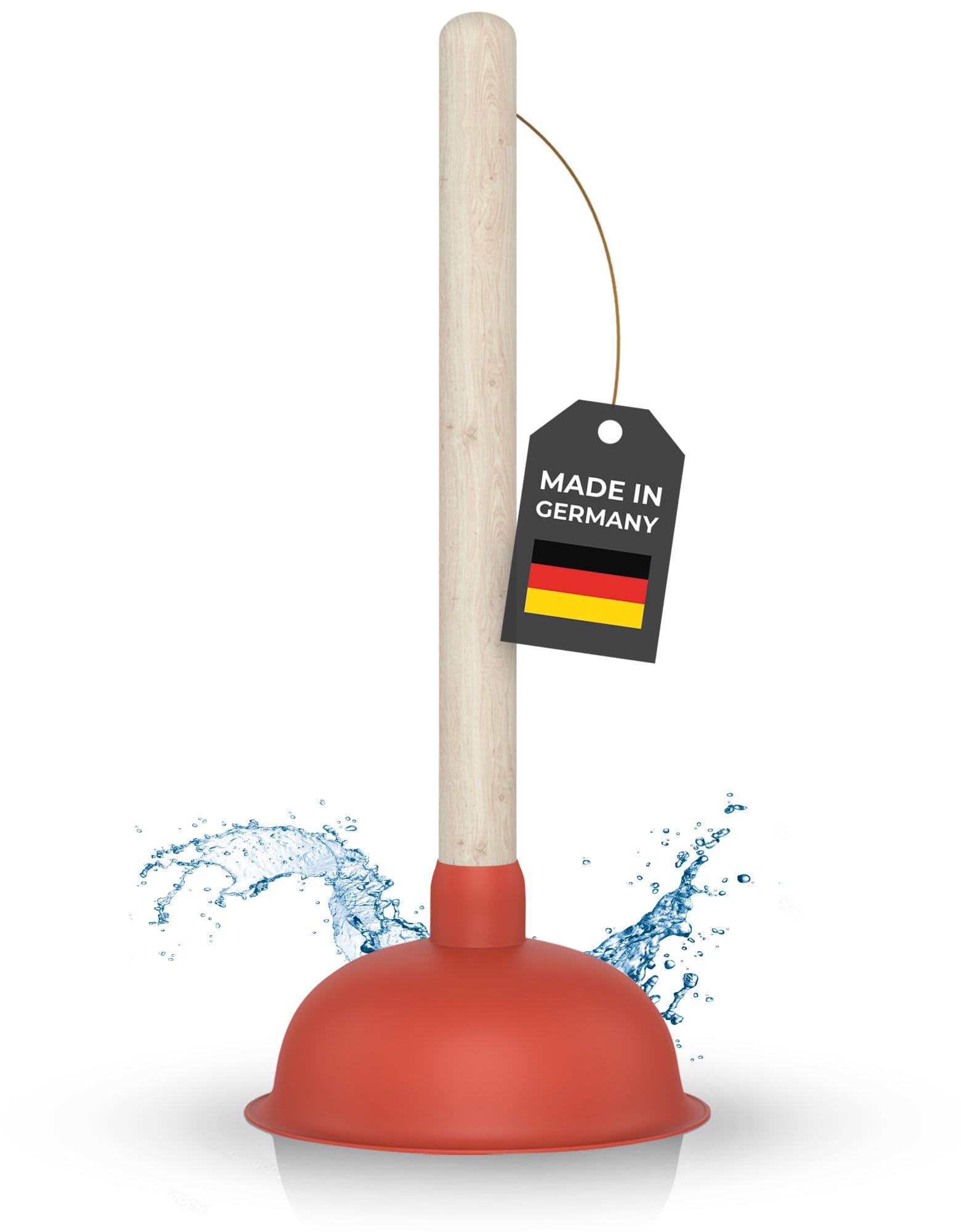 Klangfeiler® Sink & Drain Plunger - 140mm & Extra Strong - Made in Germany
