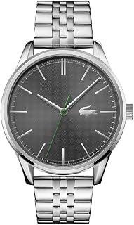 Lacoste Analogue Quartz Watch for Men Vienna Collection with Silver Stainless Steel Bracelet - 2011073