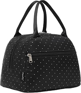 FlowFly Insulated Lunch Cooler Bag - Tote Bag Organizer for Women/Men, Dot
